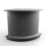 Beton toonbank rond met plankenvak 90 cm C-PEC-008-CONCRETE
