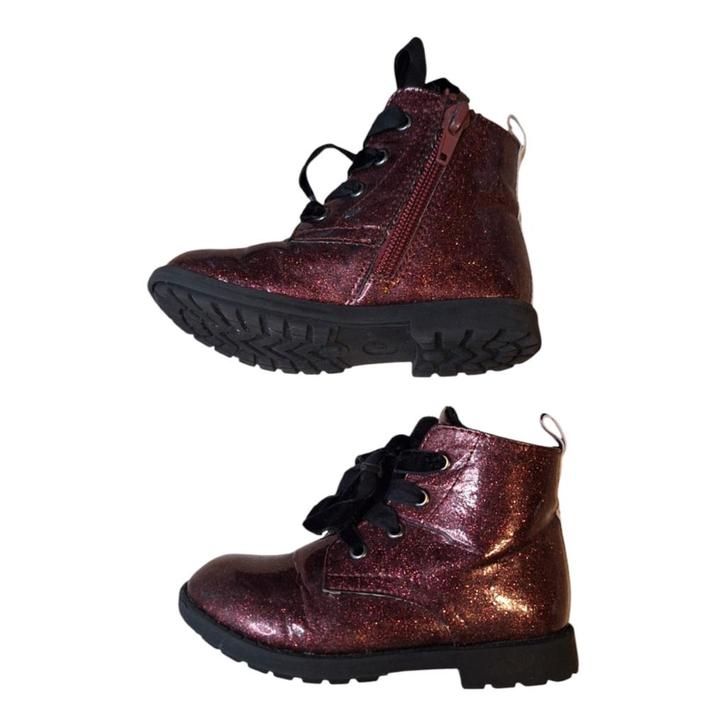 Friboo Patent Glitter Ankle Boots (Size 24) - Zipped -, Kinderen en Baby's, Kinderkleding | Schoenen en Sokken, Verzenden