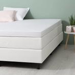 Fresh and Co Molton Hoeslaken Comfort Stretch - Topper 160 x, Verzenden, Wit, Deken of Dekbed, Nieuw