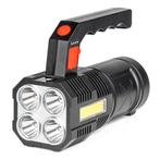 LED zaklamp - 2 in 1 - 300 Lumen - Oplaadbaar, Caravans en Kamperen, Zaklampen, Nieuw, Batterij
