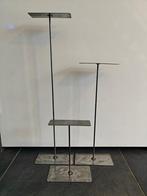 Metalen frame bloemstukhouder hoge standaard met plaat, Ophalen of Verzenden, Nieuw