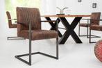 Moderne sledefauteuil BIG ASTON vintage bruin geborsteld, Huis en Inrichting, Stoelen, Ophalen of Verzenden, Nieuw