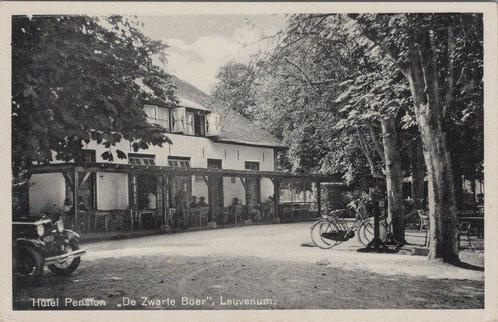 LEUVENUM - Hotel Pension De Zwarte Boer, Verzamelen, Ansichtkaarten | Nederland, Verzenden