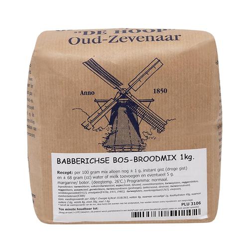 Molen de Hoop Babberichse Bos Broodmix 1kg, Hobby en Vrije tijd, Taarten en Cupcakes maken, Nieuw, Verzenden