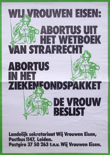 Poster landelijk sekretariaat wij vrouwen eisen (Posters), Verzamelen, Posters, Nieuw, Overige onderwerpen, Met lijst, Verzenden