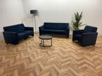 Donker Blauwe Banken Set Inc. Fauteuil ~ Vaste Kussens, Ophalen of Verzenden, Nieuw