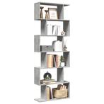 vidaXL Kamerscherm / boekenkast 6-laags 70x24x193 cm hout, Verzenden, Nieuw, Overige houtsoorten