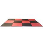 Puzzelmattenset 4 cm. rood/zwart 12 m2, Ophalen of Verzenden, Nieuw