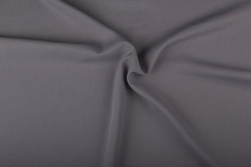 Polyester stof grijs - 50m effen stof op rol, Hobby en Vrije tijd, Stoffen en Lappen, Verzenden