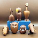 Senshukai  - Speelgoed meubels 7 Vintage wooden animals