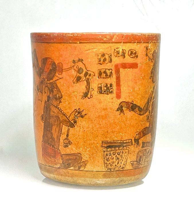 Pre Columbian Een goede Maya-vas met mythologische scènes. -, Antiek en Kunst, Antiek | Overige Antiek