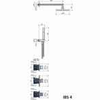 Thermostatische Inbouw Douche Set Bloke Met 2 Stopkranen Ibs, Ophalen of Verzenden, Nieuw