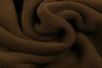 10 meter fleece stof Bruin - Anti Pilling Fleece, Bruin, 120 cm of meer, Ophalen of Verzenden, Polyester