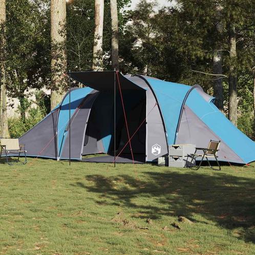 vidaXL Koepeltent 6-persoons waterdicht blauw, Caravans en Kamperen, Tenten, Nieuw, tot en met 2, Verzenden