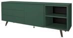 Tenzo Plain Tweedekans Dressoir 180 cm Groen, Huis en Inrichting, Ophalen of Verzenden, Nieuw