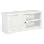 vidaXL Tv-meubel 90x30x40 cm hout wit, Verzenden, Nieuw, 50 tot 100 cm, Minder dan 100 cm