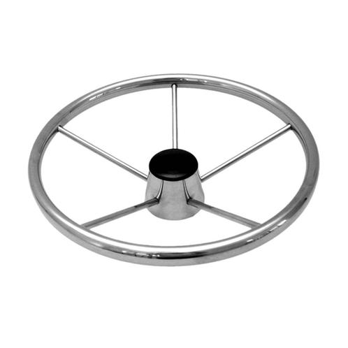 Allpa Stuurwiel Model RVS 34 - 39 cm-39 cm, Watersport en Boten, Bootonderdelen, Nieuw, Ophalen of Verzenden