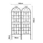 Tuinlatwerk Barrea hekwerk voor klimplanten 180x50 cm set va, Tuin en Terras, Verzenden, Nieuw