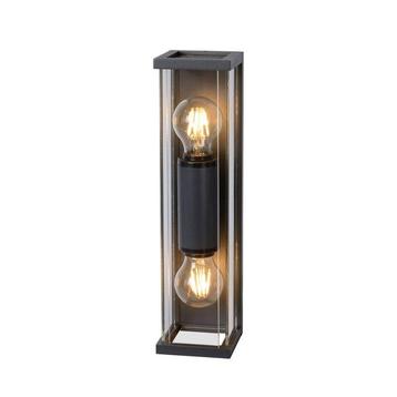 Antraciete buitenlamp Claire, glas beschikbaar voor biedingen