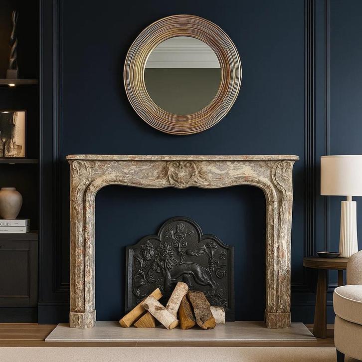 Antieke Franse marmeren Schouwen specialist openhaard mantel, Huis en Inrichting, Haarden, Zo goed als nieuw