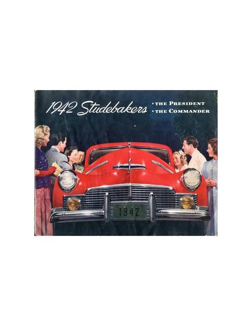 1942 STUDEBAKER PRESIDENT & COMMANDER BROCHURE ENGELS, Boeken, Auto's | Folders en Tijdschriften