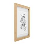 Fotolijst Dubbelglas Ongelakt Eiken 30x40 cm, Ophalen of Verzenden, Nieuw