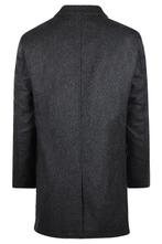 2dekans | L Dark Grey Melange wool herringbone over coat, Kleding | Heren, Ophalen of Verzenden, Zo goed als nieuw, McGregor