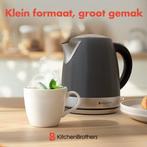 2dekans | KitchenBrothers Waterkoker - Elektrisch - 1 Liter, Ophalen of Verzenden, Zo goed als nieuw