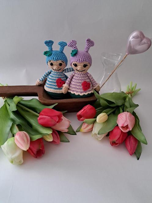 Haakpakket Lieveheersbeestjes Valerie en Stijn, Hobby en Vrije tijd, Breien en Haken, Breien of Haken, Nieuw, Wol of Garen, Ophalen of Verzenden