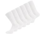6 paar Katoenen damessokken - Naadloze sokken - Wit, Verzenden, Nieuw