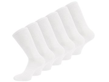 6 paar Katoenen damessokken - Naadloze sokken - Wit beschikbaar voor biedingen