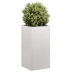 vidaXL Plantenbak 40x40x80 cm roestvrij staal, Verzenden, Nieuw, Metaal