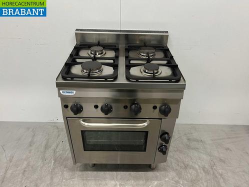 RVS Tecnoinox Fornuis 4 pitten met oven 70 cm GAS Horeca, Zakelijke goederen, Horeca | Keukenapparatuur, Nieuw zonder verpakking