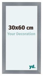 Fotolijst 30x60 cm - Aluminium - Geborsteld - MDF - Como, Verzenden, Nieuw