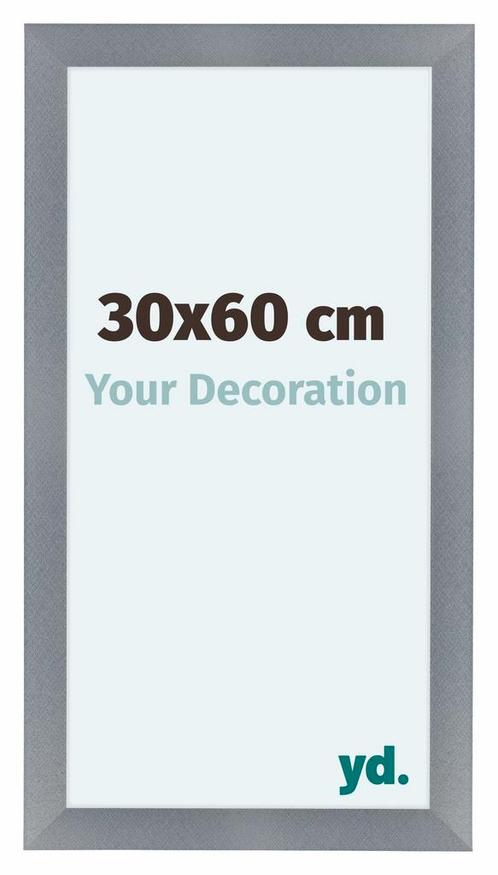 Fotolijst 30x60 cm - Aluminium - Geborsteld - MDF - Como, Huis en Inrichting, Woonaccessoires | Lijsten, Nieuw, Verzenden