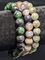 3 prachtige Botswana Banded Agate, Ruby in Zoisite en