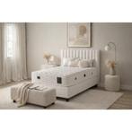 Teddy 1-persoons opbergboxspring, Huis en Inrichting, Slaapkamer | Boxsprings, Ophalen of Verzenden, Nieuw, Wit