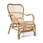 Rotan fauteuil Bandung - naturel - 83x69x84 cm, Tuin en Terras, Tuinsets en Loungesets, Nieuw, Verzenden