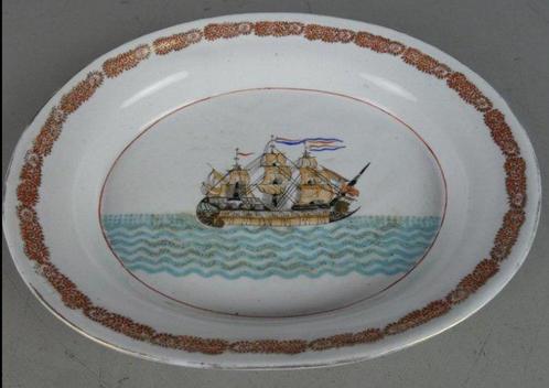 Serveerschaal (3) - Porselein - Wapenporselein, Antiek en Kunst, Antiek | Glas en Kristal
