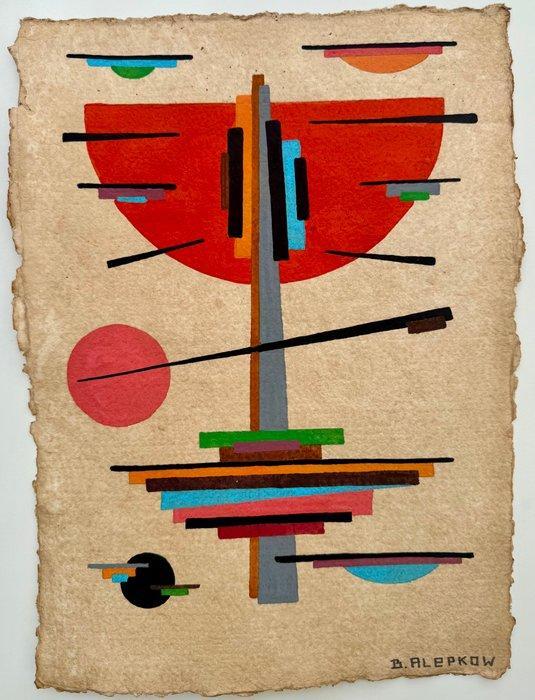 Boris Alepkow (XX) - Suprématisme Avant Garde Russe, Antiek en Kunst, Kunst | Schilderijen | Modern