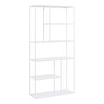Boekenkast Vehmaa schap staal 188x90x30 cm wit [en.casa], Huis en Inrichting, Kasten | Boekenkasten, Verzenden, Nieuw