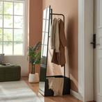 Garderobespiegel Saden met kledingrek 165x40x51 cm zwart [en, Huis en Inrichting, Woonaccessoires | Spiegels, Verzenden, Nieuw