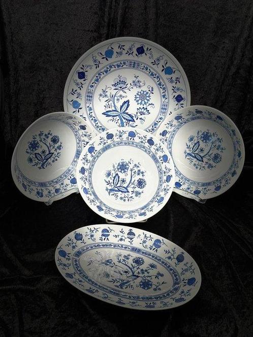 Eetservies - Seltmann Weiden Servier-Set – Zwiebelmuster in, Antiek en Kunst, Antiek | Meubels | Tafels