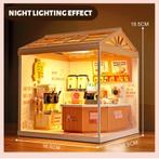 Dreamy mini house Melk en Thee Shop TeaShop met ledlamp D..., Verzenden, Nieuw