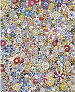Takashi Murakami (1962) - Skulls & Flowers Multicolor, Antiek en Kunst