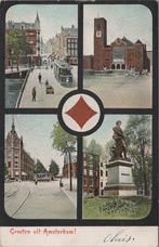 AMSTERDAM - Groeten uit Amsterdam, Verzamelen, Ansichtkaarten | Nederland, Verzenden, Gelopen