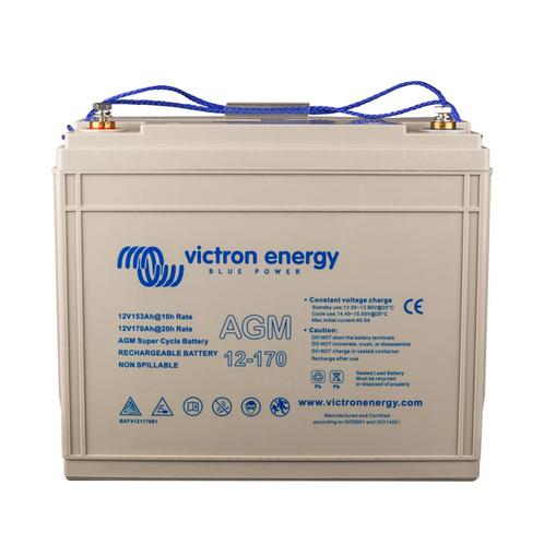 Victron 12V 170Ah (C20) AGM Super Cycle-accu M8 (Loodaccu), Audio, Tv en Foto, Accu's en Batterijen, Nieuw, Verzenden