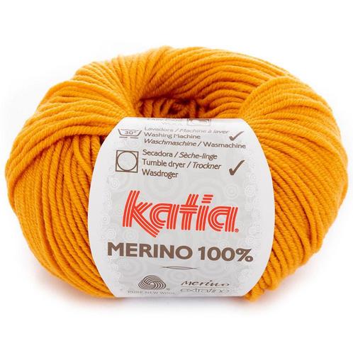 Katia Concept Merino 100% - 13 lichtoranje - Wol Garen, Hobby en Vrije tijd, Breien en Haken, Ophalen of Verzenden