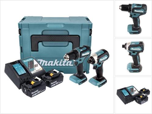 Makita DLX2289TJ combiset - DDF485 18v Boor- en, Huis en Inrichting, Woonaccessoires | Overige, Zo goed als nieuw, Verzenden