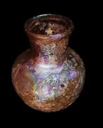 Oud-Romeins Romeins glazen fles met sterk irisering - 1ste /